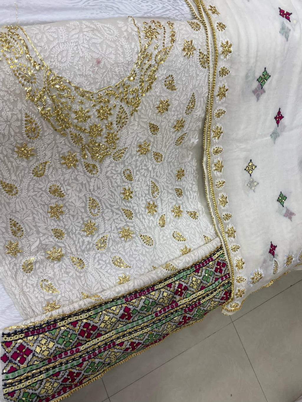 Chikenkari+Gota Suits