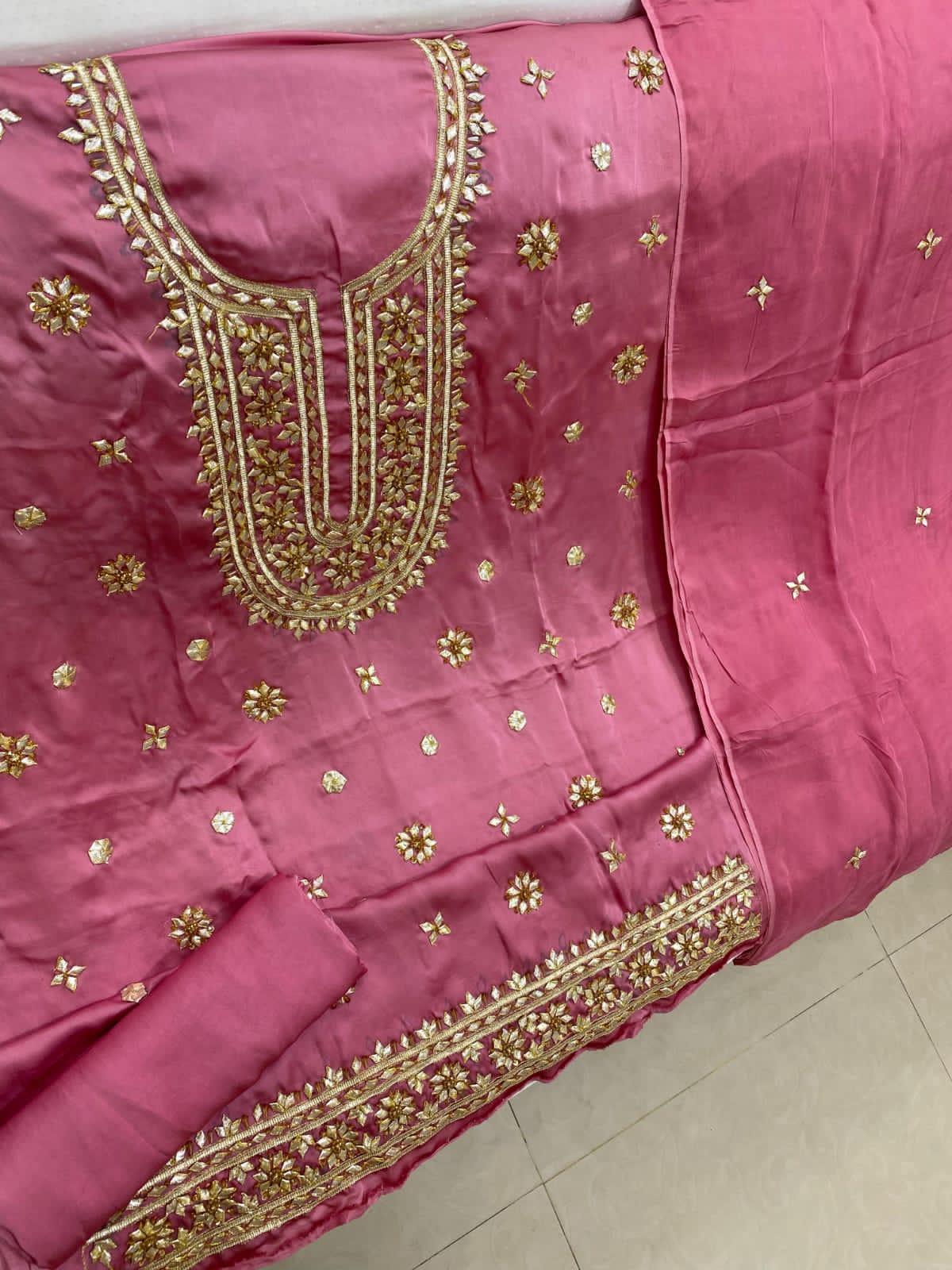 Fancy Gota Suits-Shamoze Silk