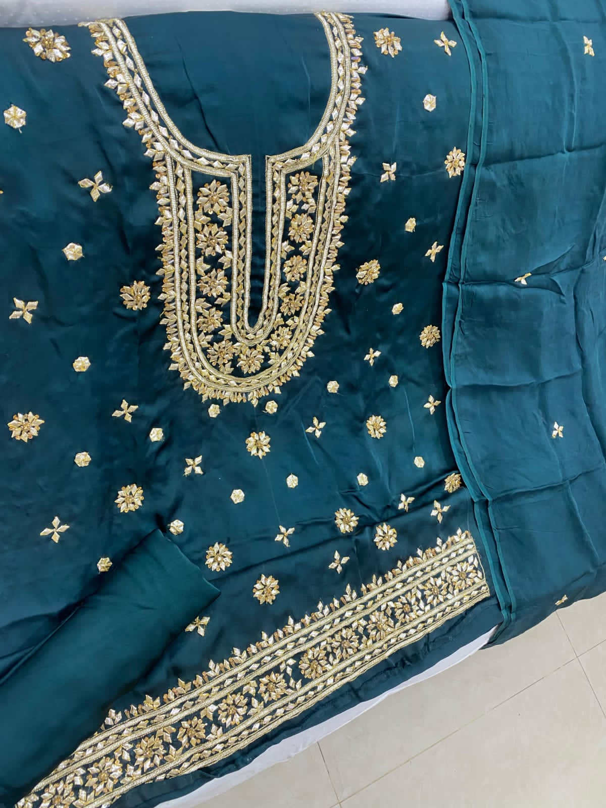 Fancy Gota Suits-Shamoze Silk