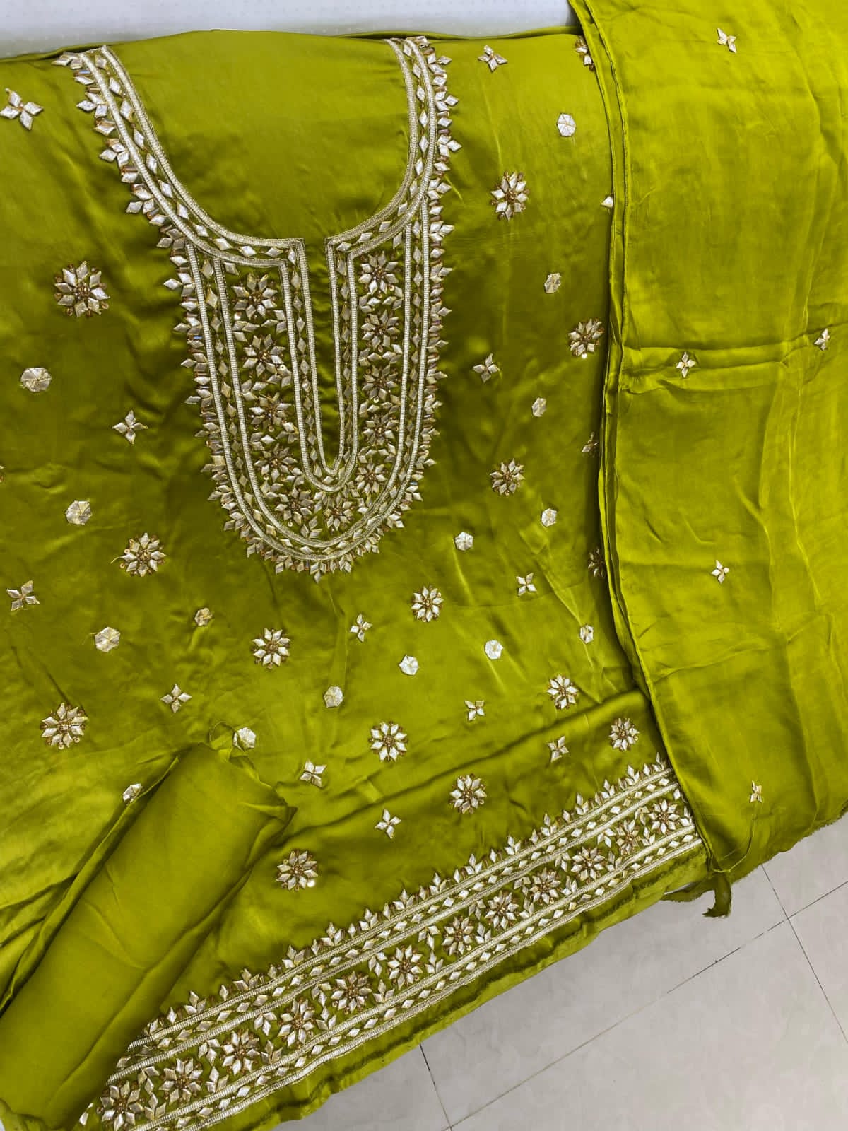 Fancy Gota Suits-Shamoze Silk