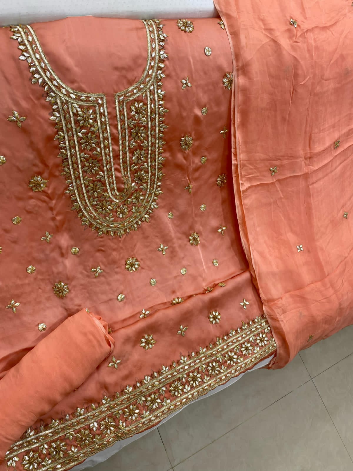 Fancy Gota Suits-Shamoze Silk