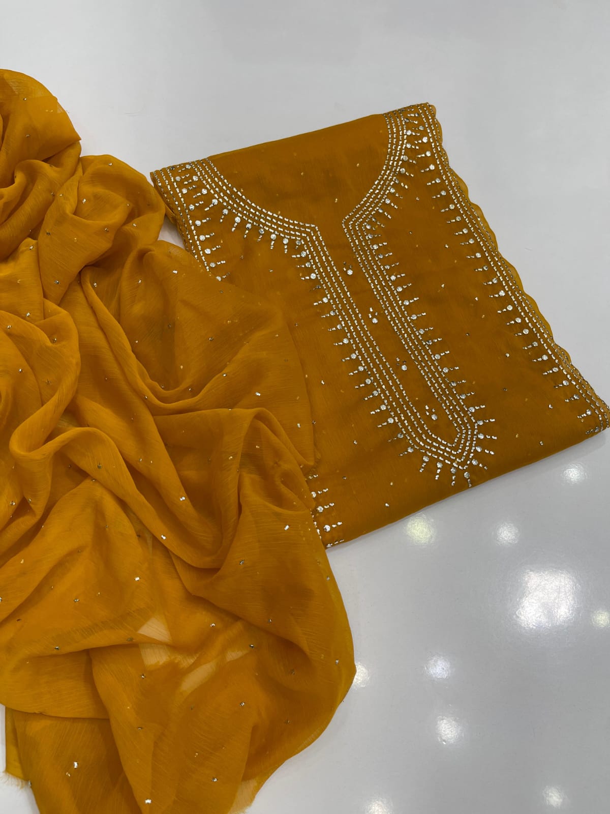 Chandi Patti Mukesh Suit