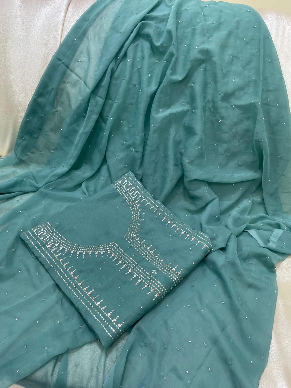 Chandi Patti Mukesh Suit