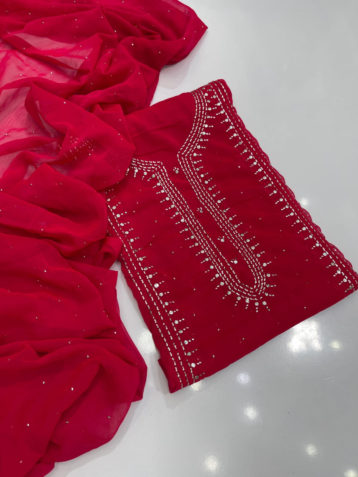 Chandi Patti Mukesh Suit