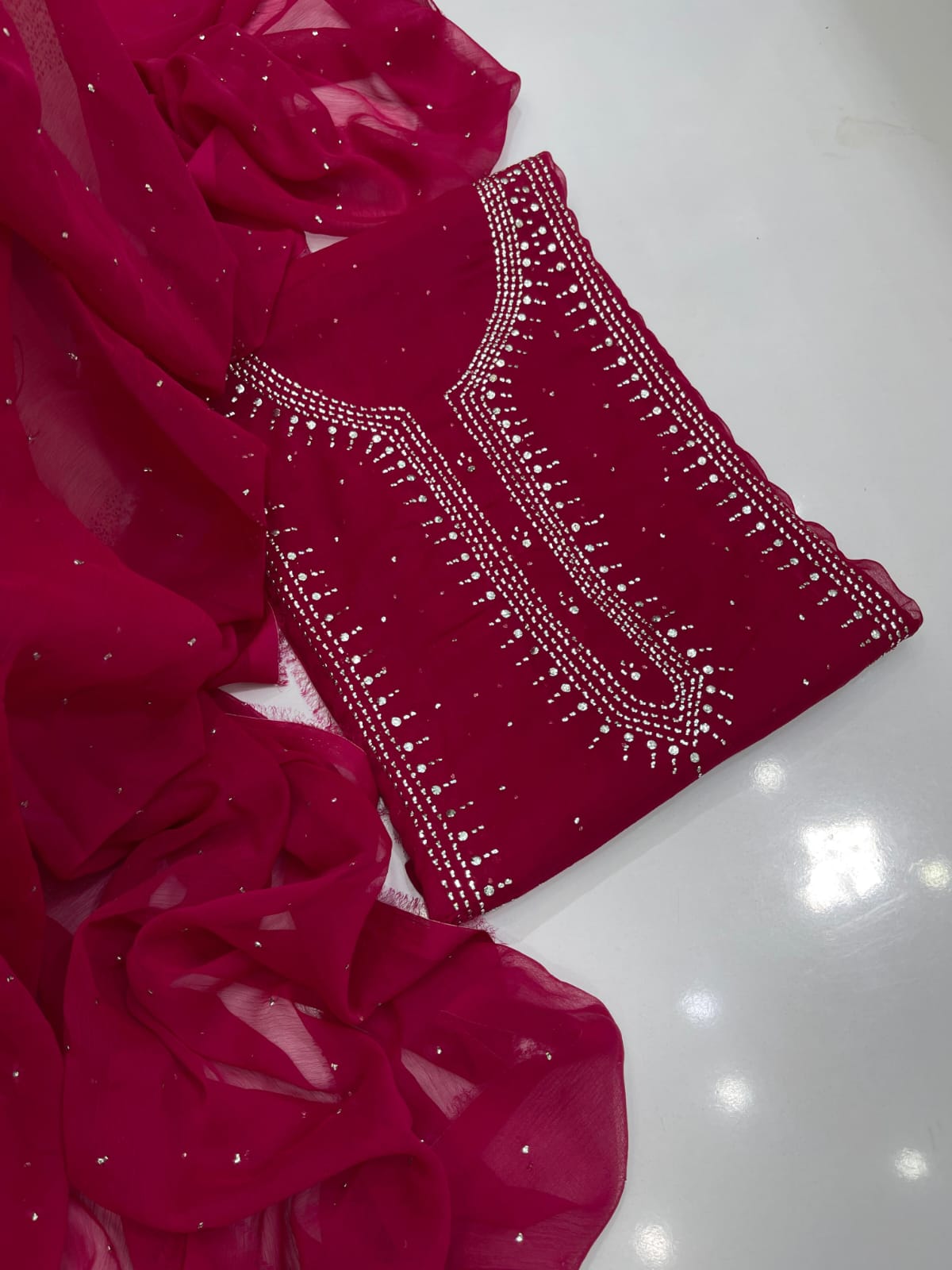 Chandi Patti Mukesh Suit