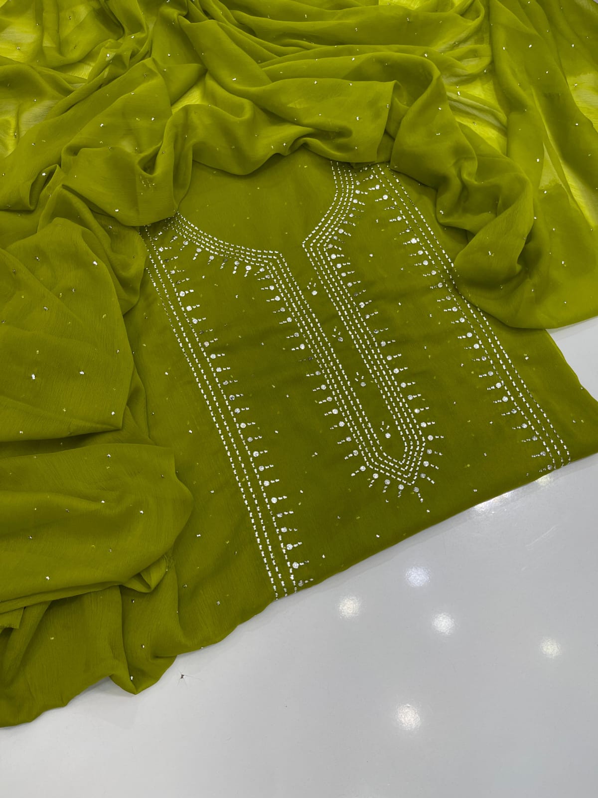 Chandi Patti Mukesh Suit