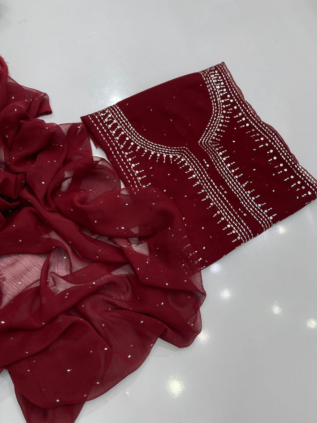 Chandi Patti Mukesh Suit