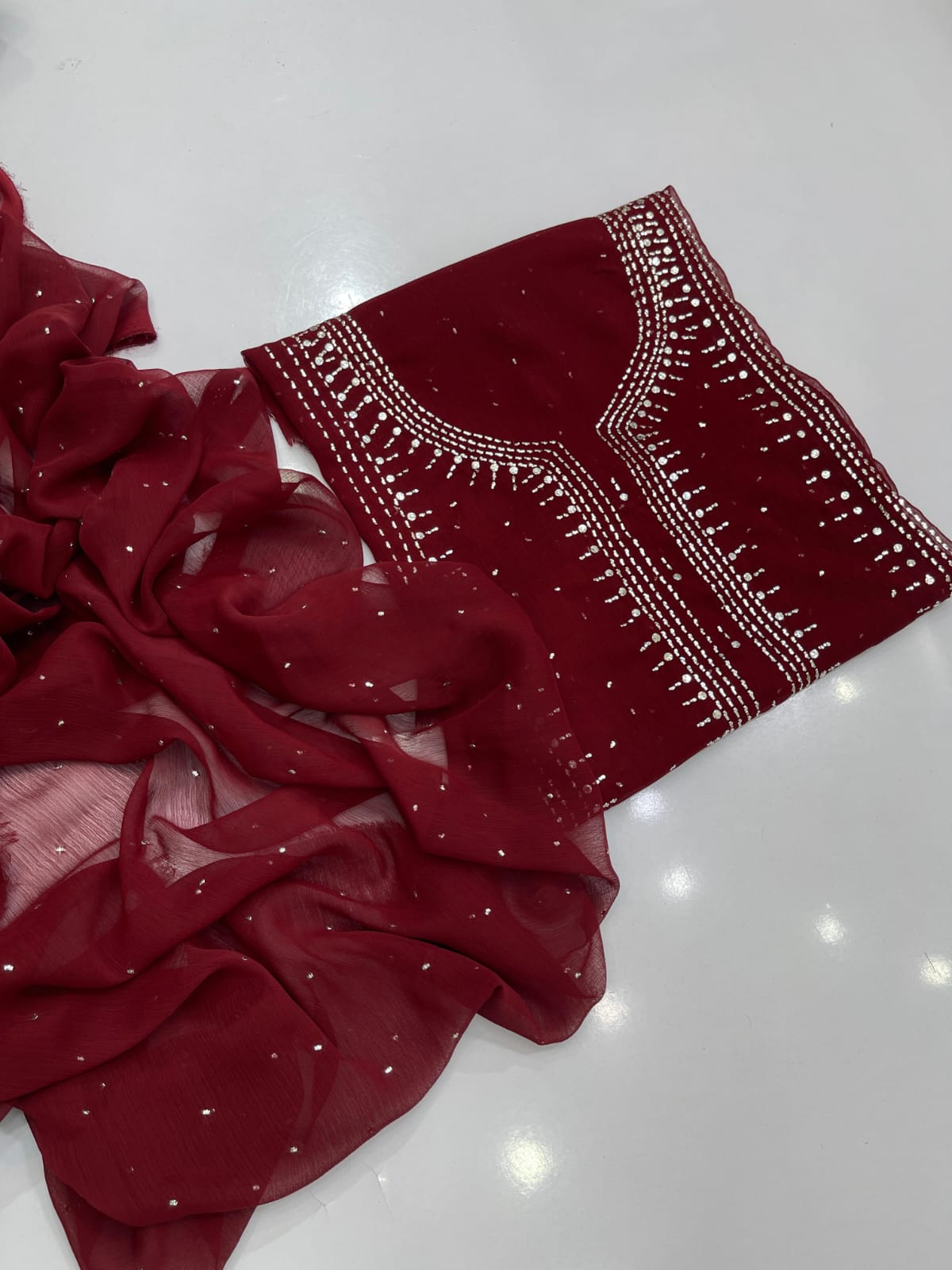 Chandi Patti Mukesh Suit