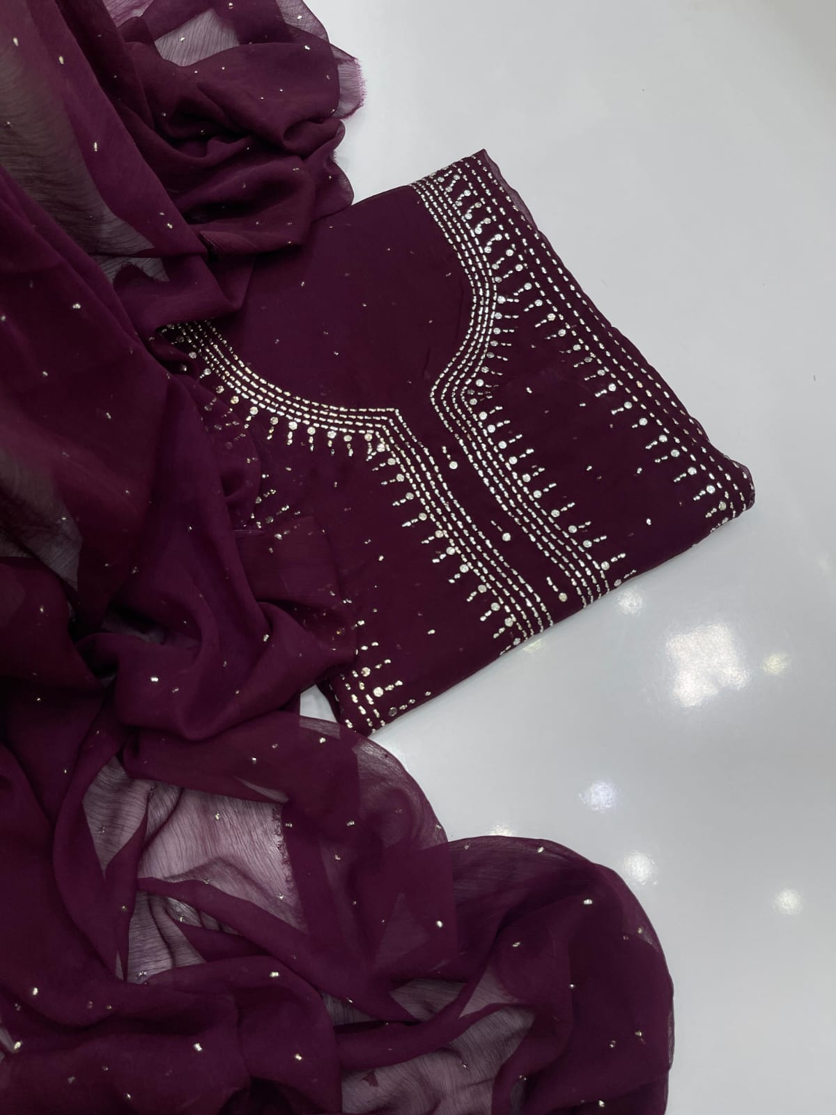 Chandi Patti Mukesh Suit