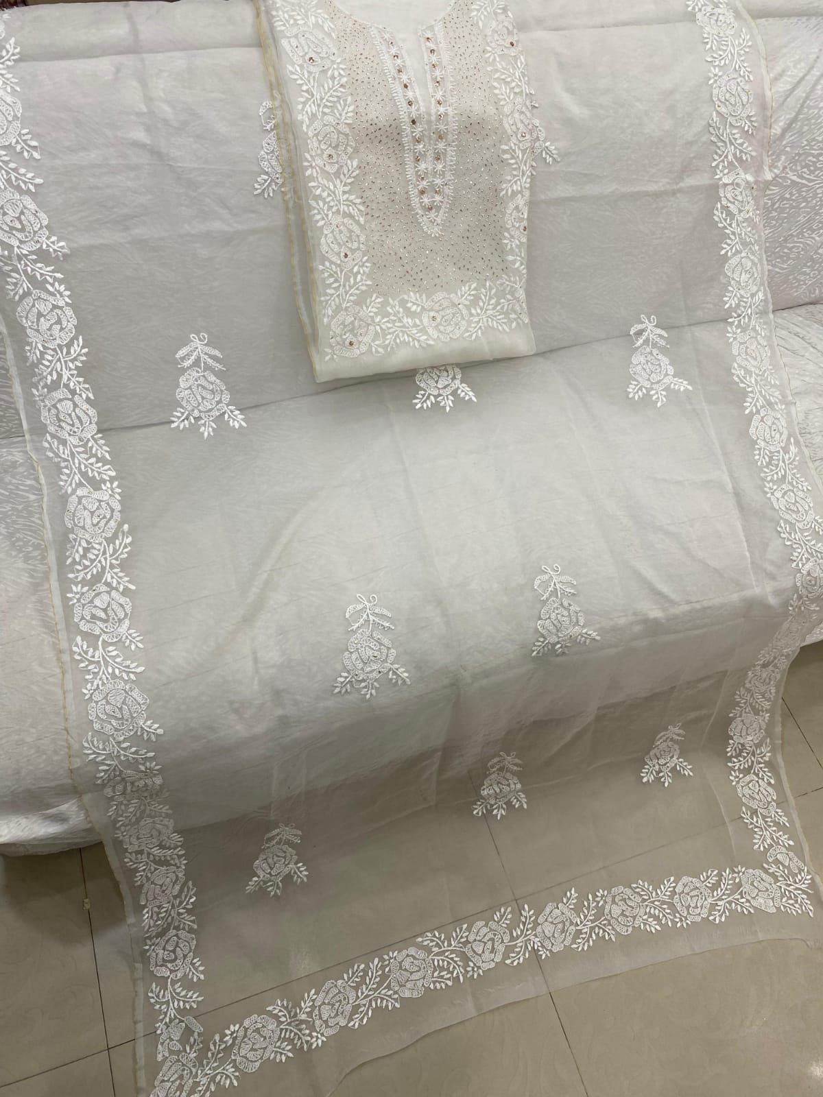 Chikenkari+Mukesh Kamdani Suits