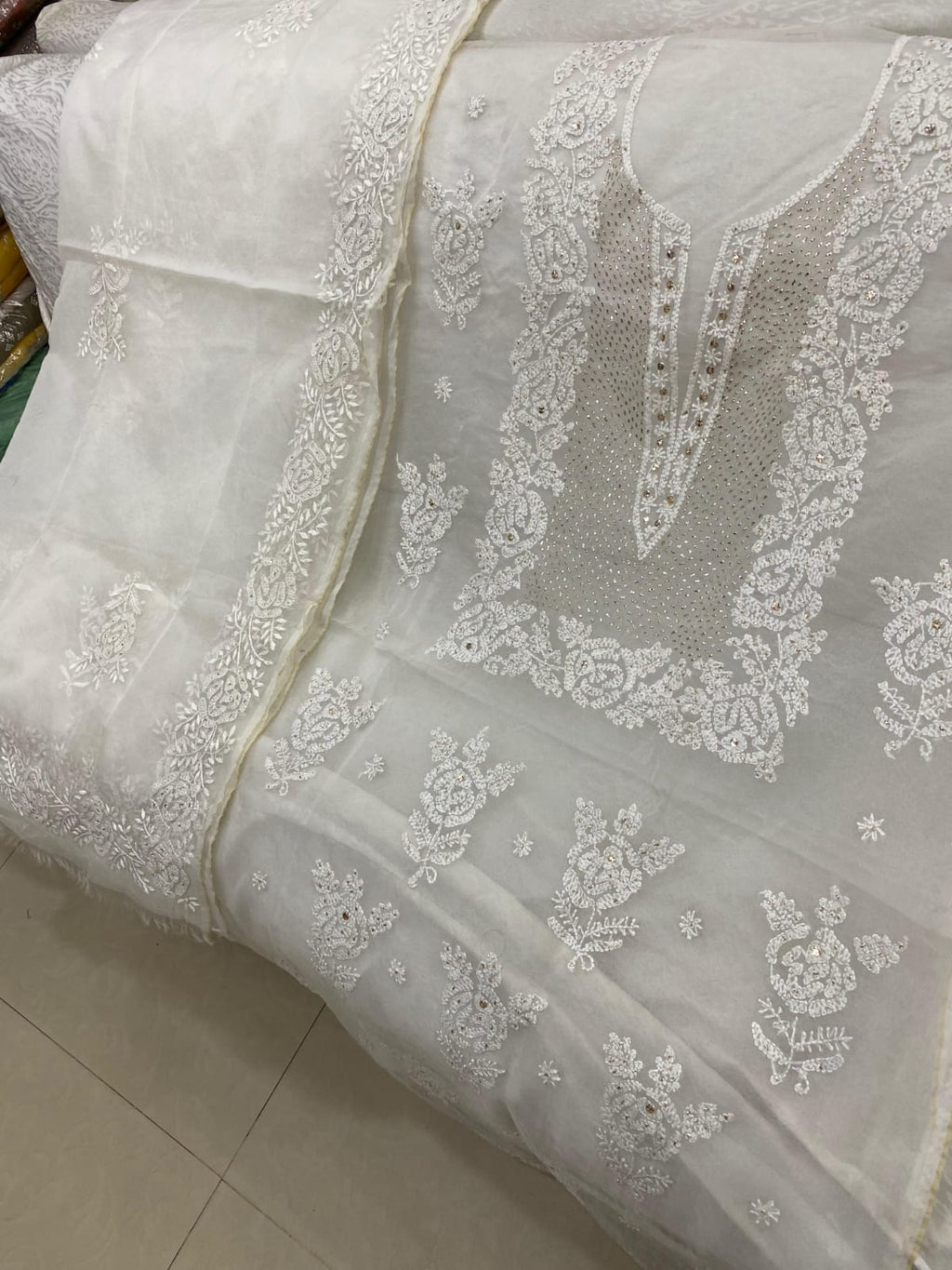 Chikenkari+Mukesh Kamdani Suits