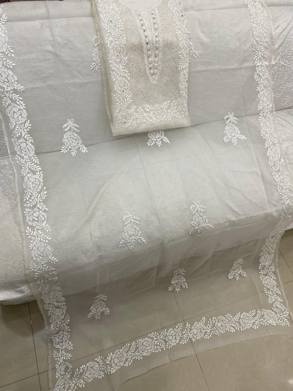 Chikenkari+Mukesh Kamdani Suits