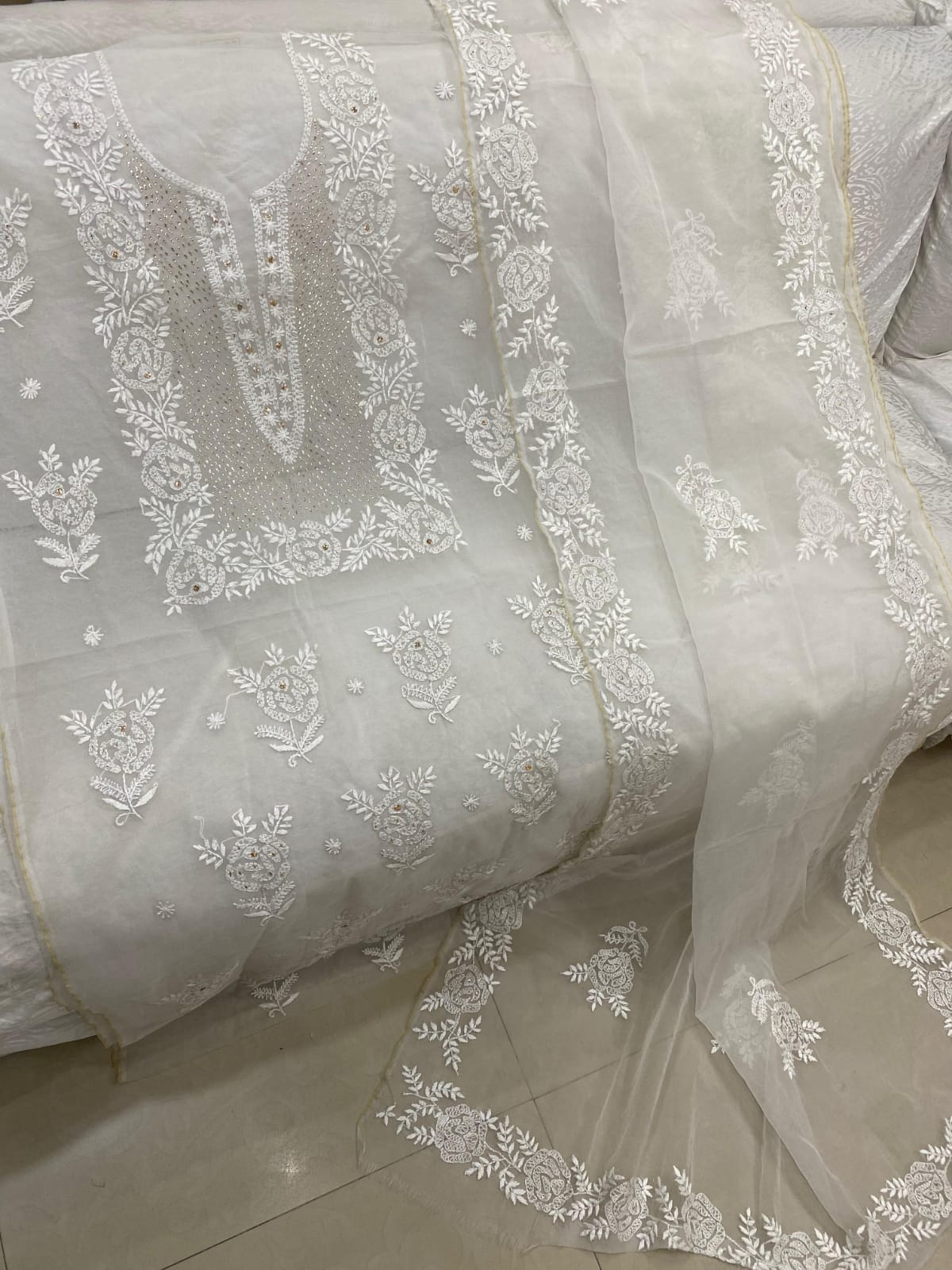 Chikenkari+Mukesh Kamdani Suits