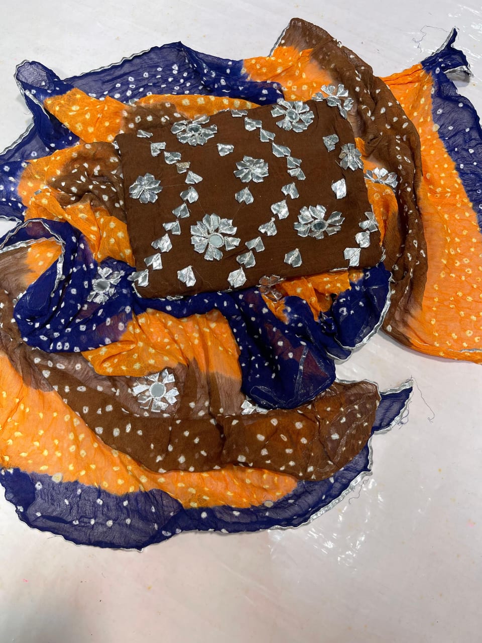 Gota + Mirror + Chunri Suits