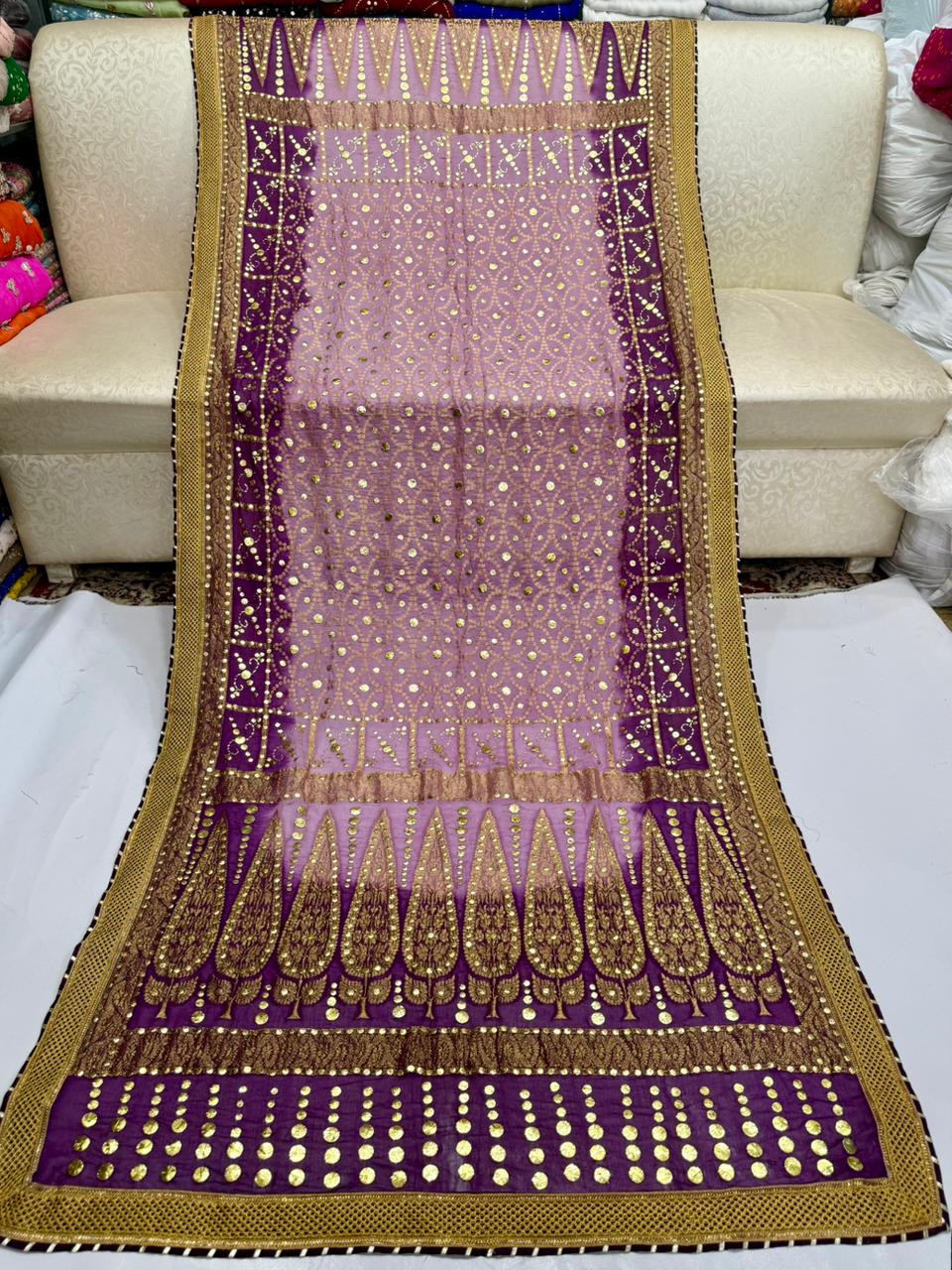 Heavy Mukesh Kamdani Zarri Work Shawl