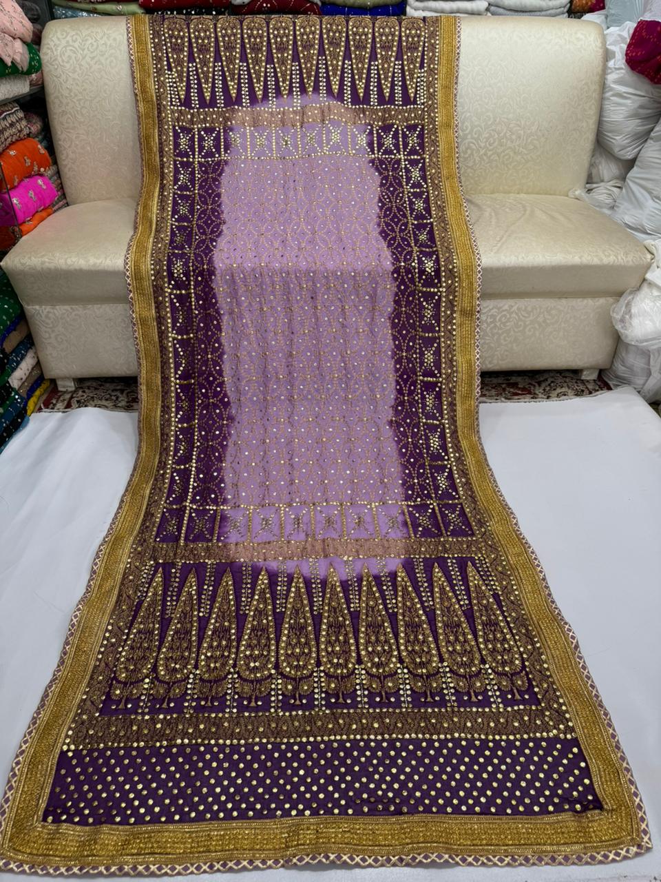 Heavy Mukesh Kamdani Zarri Work Shawl