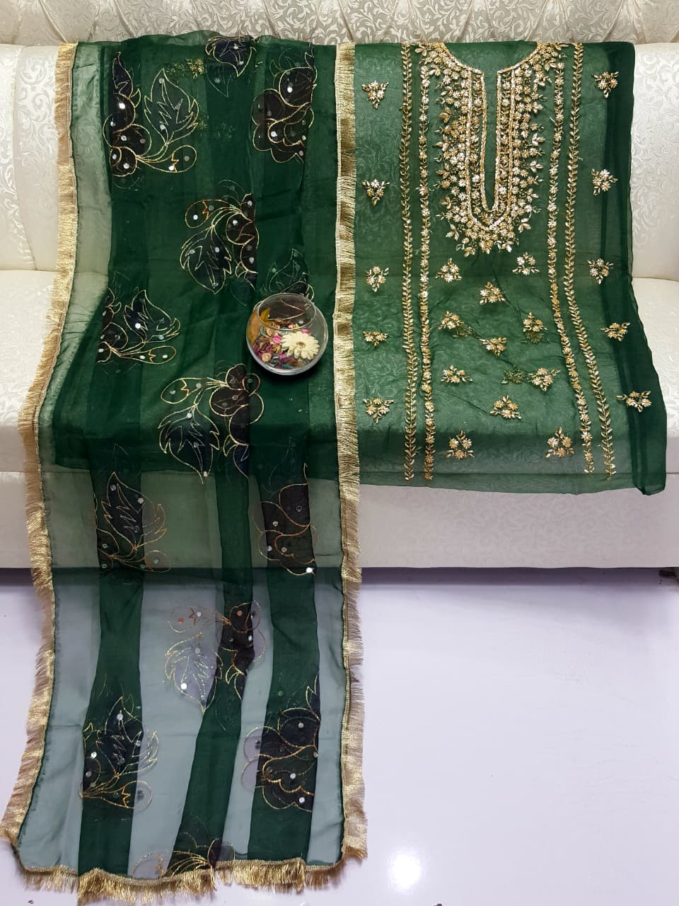 Floral Hand Painted Gota Suits