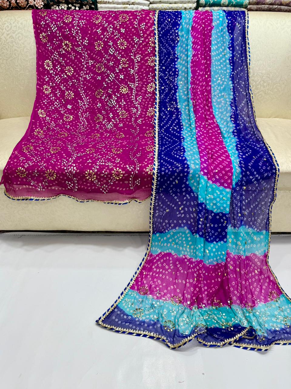 Heavy Mukesh Kamdani Chunri Suits