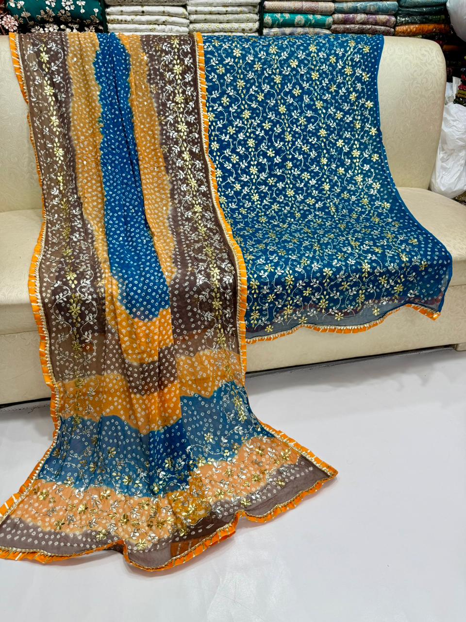 Heavy Mukesh Kamdani Chunri Suits