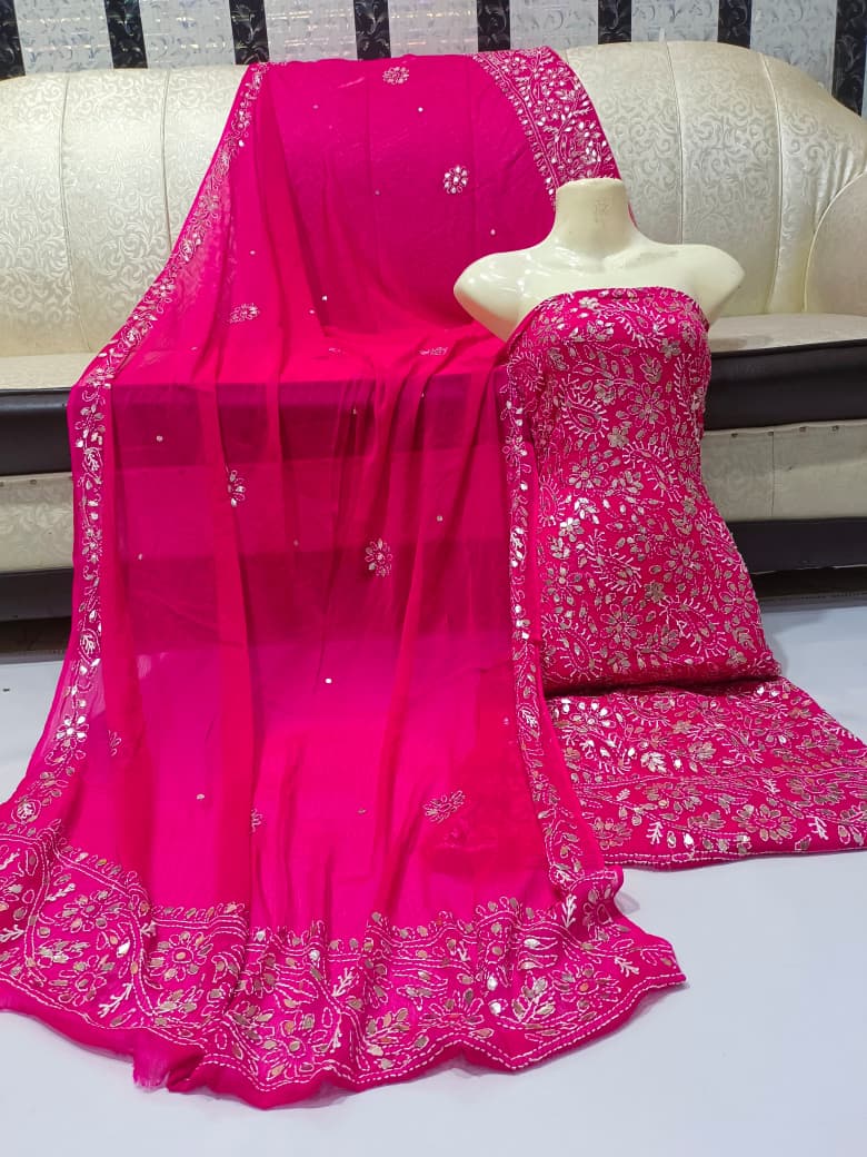 Pressing Gota + Chikenkari Suits