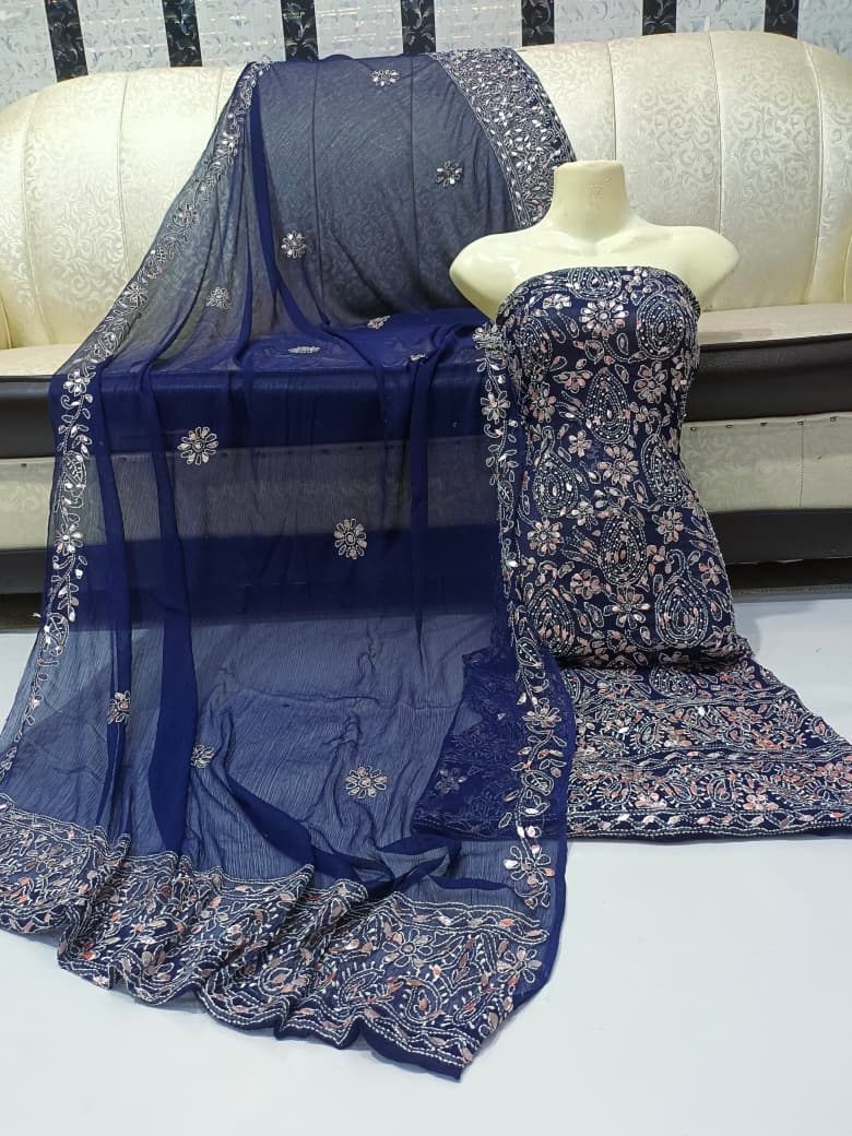 Pressing Gota + Chikenkari Suits