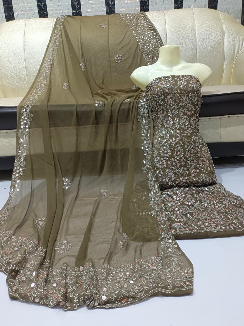 Pressing Gota + Chikenkari Suits