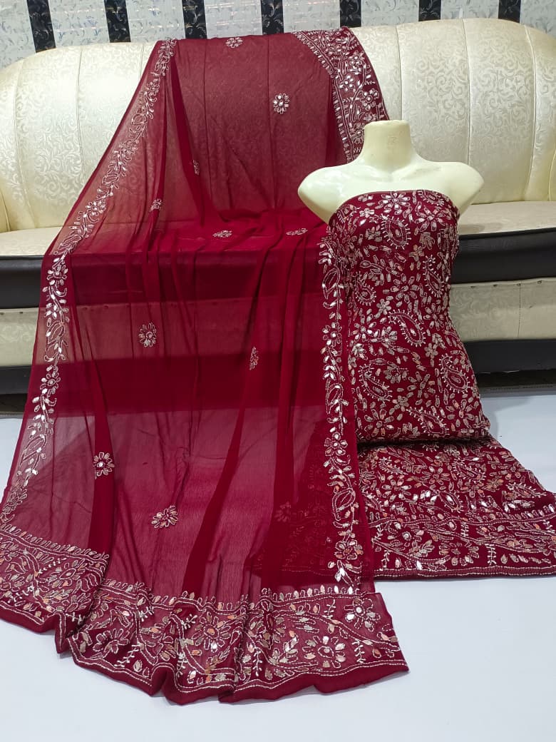 Pressing Gota + Chikenkari Suits