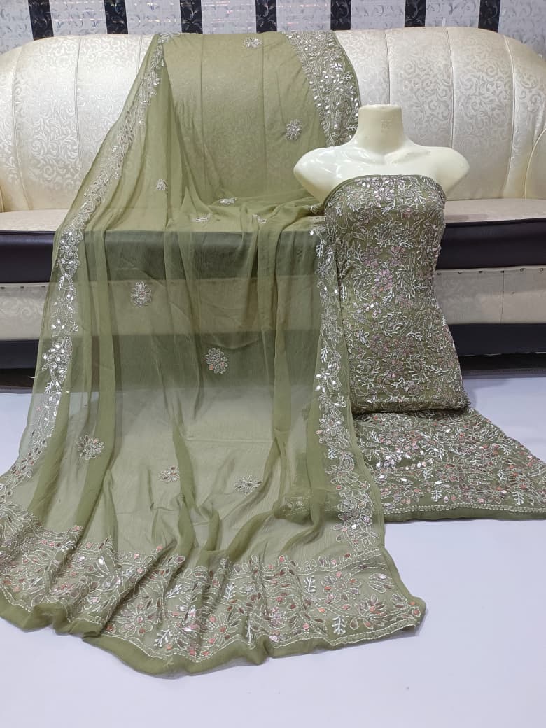 Pressing Gota + Chikenkari Suits