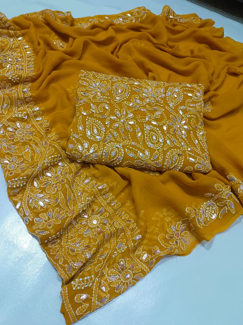 Pressing Gota + Chikenkari Suits