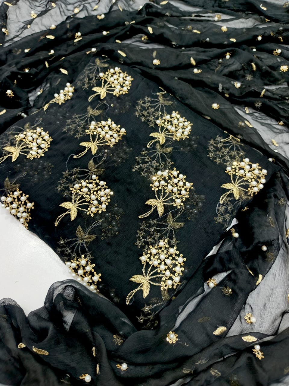 Pearl Work Embroidered Suits