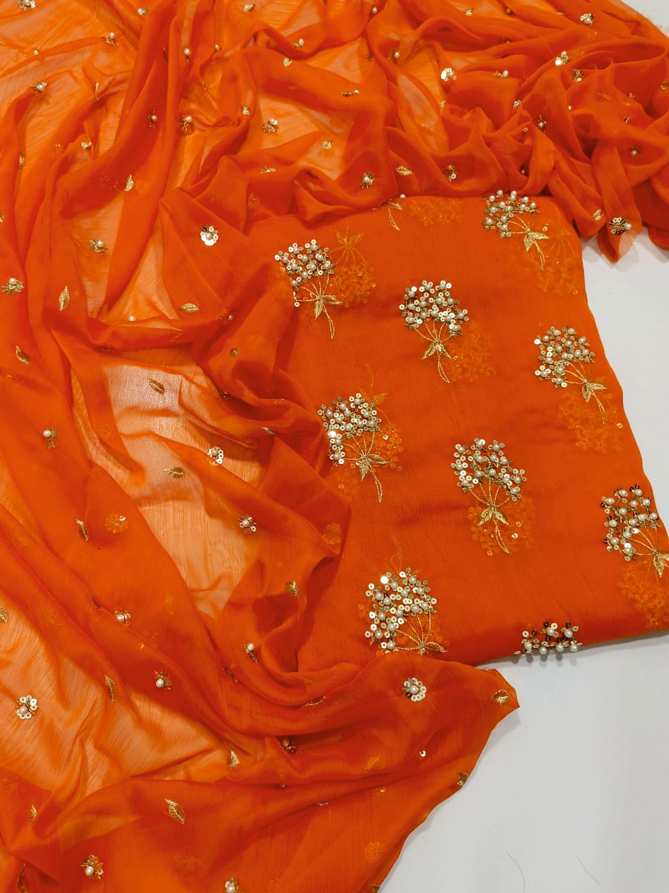 Pearl Work Embroidered Suits