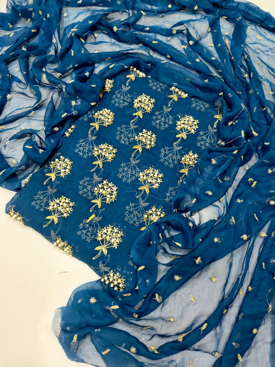 Pearl Work Embroidered Suits