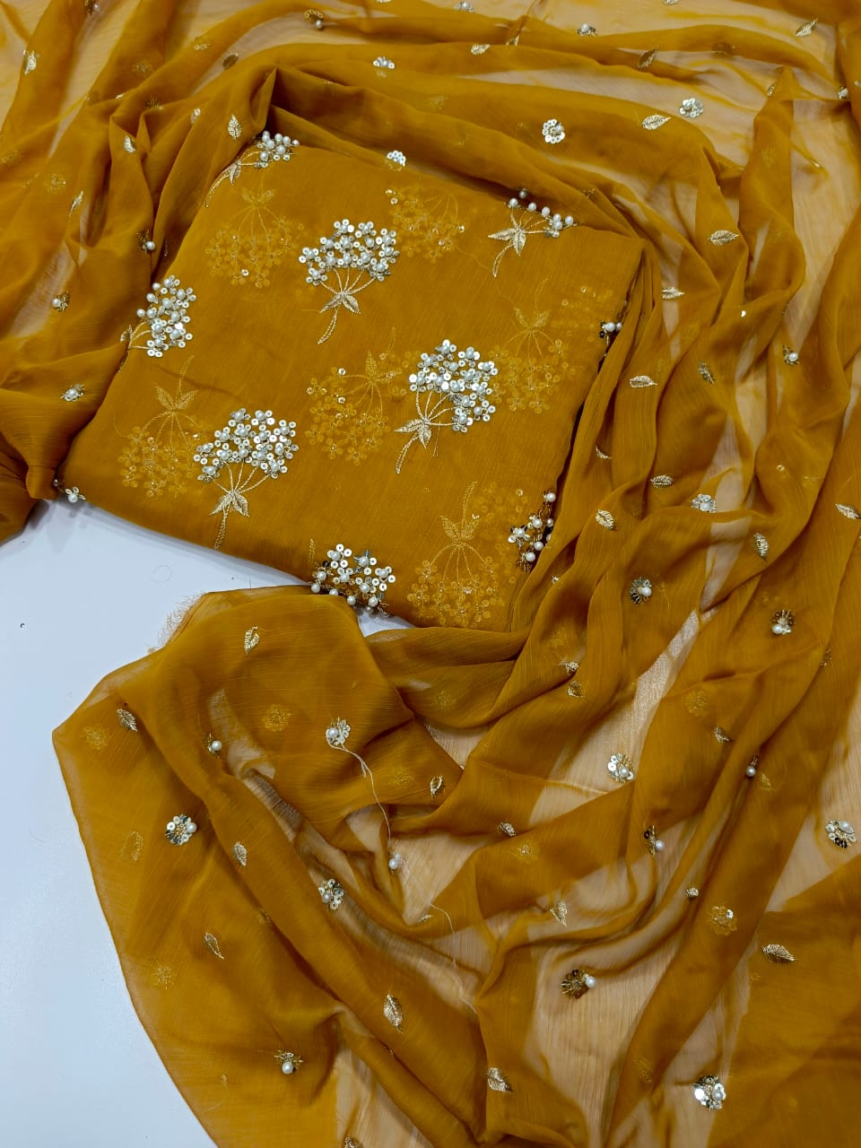 Pearl Work Embroidered Suits