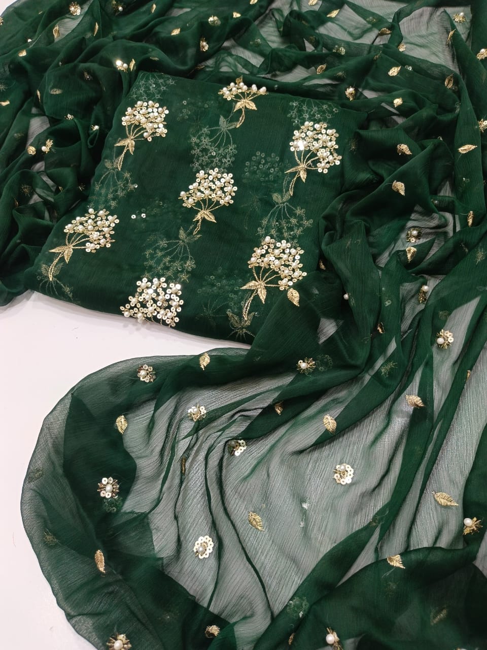 Pearl Work Embroidered Suits