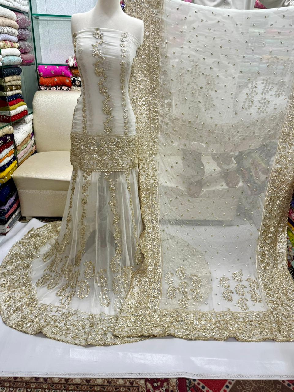 Heavy LCD Gota Work-Lehnga-Choli-Dupatta