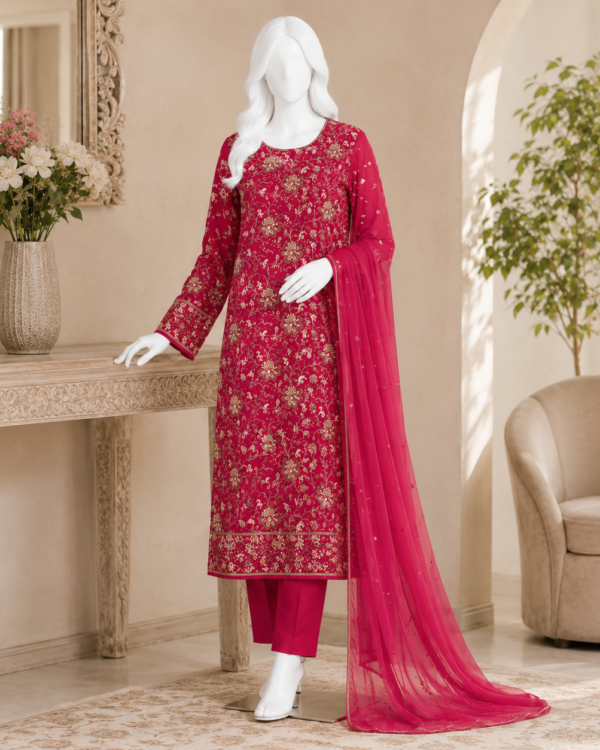 Fancy Cut Dana Embroidered