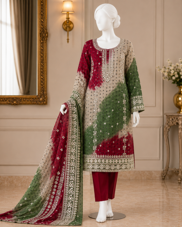 Heavy Gota with Black Chunri