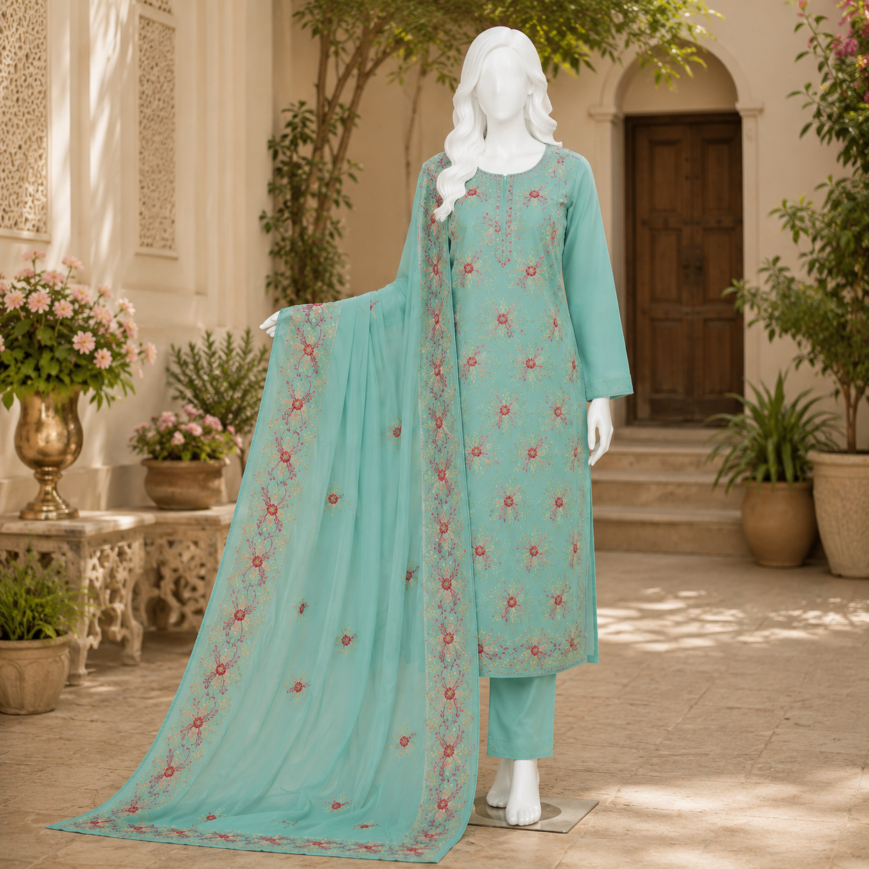 Kacha Bore Embroidered