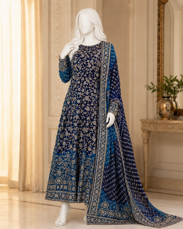 LCD Gota Chunri Frock