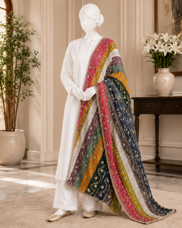 Wavy LCD Gota Dupatta