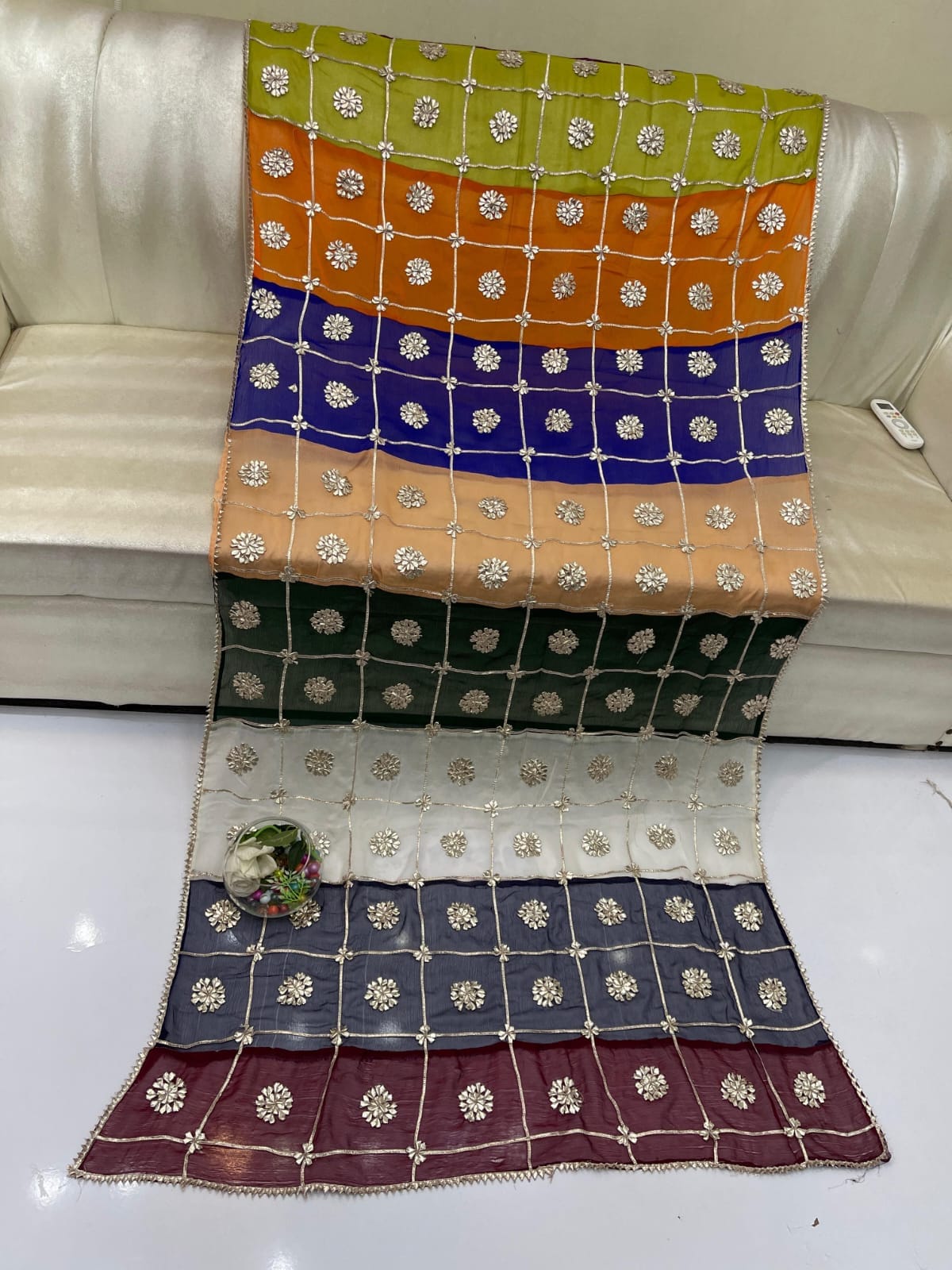 Multi Colour Ralli Gota Dupatta - Image 6