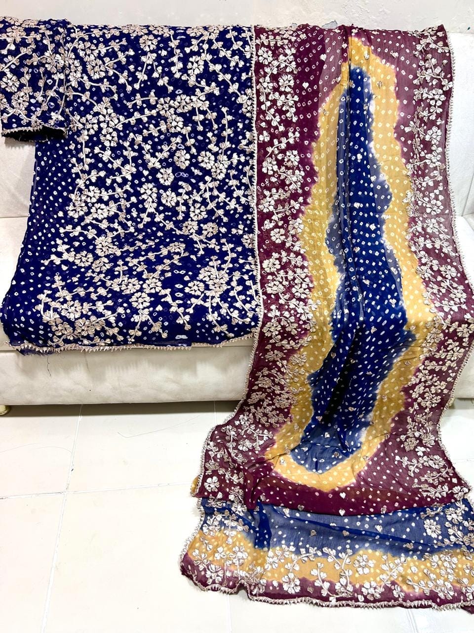 LCD Gota Work Chunri Suit - Image 4