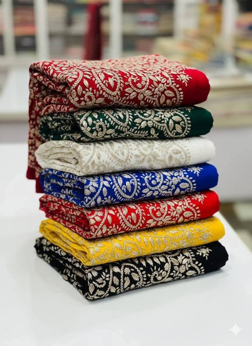 LCD Gota Work Shawl - Image 7
