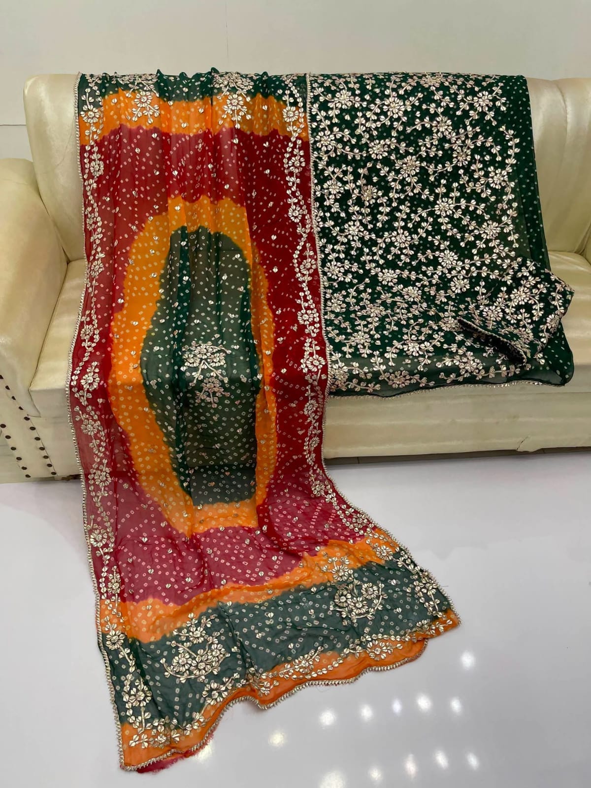 LCD Gota Work Chunri Suit - Image 2
